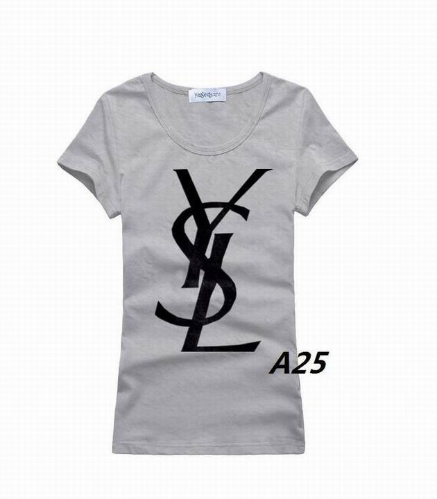 YSL short round collar T woman S-XL-192